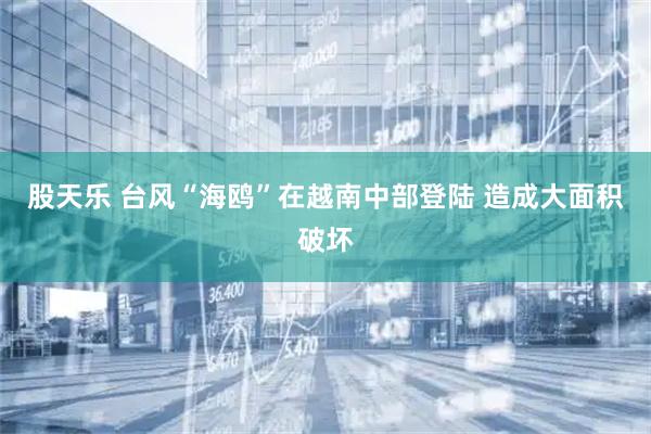 股天乐 台风“海鸥”在越南中部登陆 造成大面积破坏